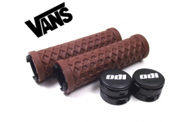Гріпси ODI Vans® Lock-On Grips, Brown w/ Black Clamps (коричневі з чорними замками)