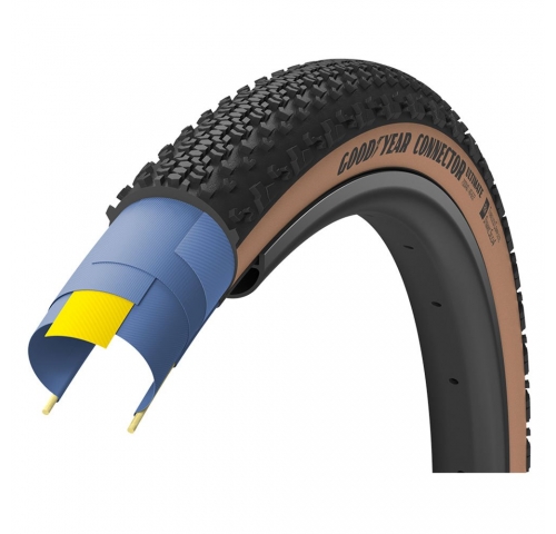 Покришка 29x2.25 (57-622) GoodYear PEAK tubeless complete, folding, black/tan, 120tpi Покришка 29x2.25 (57-622) GoodYear PEAK tubeless complete, folding, black/tan, 120tpi