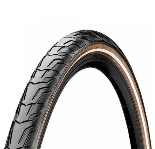 Покрышка Continental Ride City 28" | 700 x 47C (45C) черная/коричневая, не складная, светоотражающая