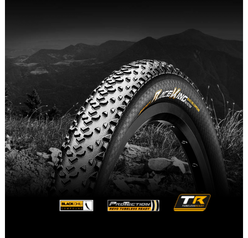 Покрышка бескамерная Continental Race King ProTection 27.5" | 27.5 x 2.20 черная, складная, skin