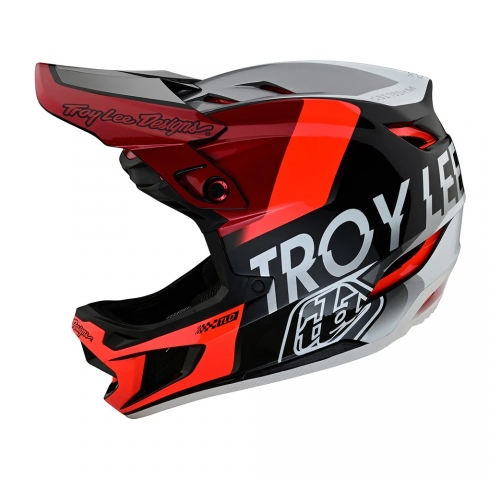 Вело шлем TLD D4 COMPOSITE HELMET [Qualifier Silver/Red] XL