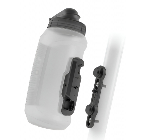 Фляга з конектором та базою FIDLOCK TWIST bottle 750мл., прозорий / білий