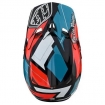 Вело шолом фулфейс TLD D3 Fiberlite Helmet, Vertigo [BLUE/RED] S