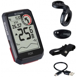Велокомп'ютер Sigma Sport ROX 4.0 HR Set Black
