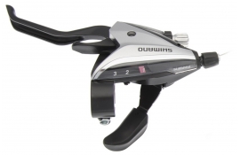 Манетка/гальмівна ручка Shimano Acera ST-EF65 ліва 3 швидкості сріблястий ОЕМ