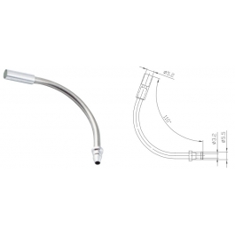 Спрямовуюча трубка Alligator гальмівного тросика 110º