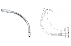 Спрямовуюча трубка Alligator гальмівного тросика 110º Спрямовуюча трубка Alligator гальмівного тросика 110º