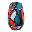 Вело шолом фулфейс TLD D3 Fiberlite Helmet, Vertigo [BLUE/RED] S