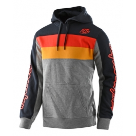 Худи TLD Block Signature PO Hoodie [Gray Heather/Orange] размер MD