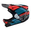 Вело шолом фулфейс TLD D3 Fiberlite Helmet, Vertigo [BLUE/RED] S