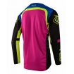 Джерсі TLD Sprint Jersey Fractura [BLk/Yellow] L