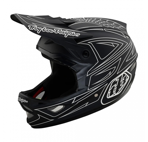 Вело шлем TLD D3 FIBERLITE HELMET [SpiderStripe BLk] M