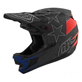 Вело шлем фуллфейс TLD D4 Carbon [Freedom 2.0 Black/Red] размер MD