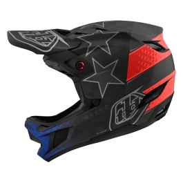Вело шлем фуллфейс TLD D4 Carbon [Freedom 2.0 Black/Red] размер MD