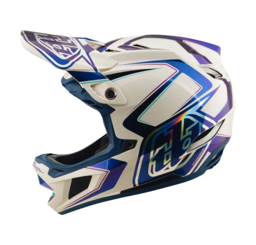 Вело шолом TLD D4 COMPOSITE HELMET; FLARED [WHITE / INDIGO] L