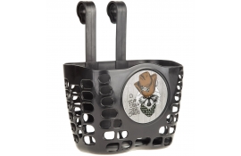 Кошик дитячий пластиковий на кермо ONRIDE Pony Mini чорний для велосипедів 12-14"