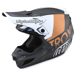 Мото шолом TLD SE5 Carbon Helmet [QUALIFIER WHITE / BRONZE] LG