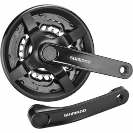 Шатуни Shimano FC-TY301 TX 42/34/24T, 8/7/6ск. 170 мм, із захистом, чорн. Шатуни Shimano FC-TY301 TX 42/34/24T, 8/7/6ск. 170 мм, із захистом, чорн.