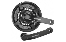 Шатуни Shimano FC-TY301 TX 42/34/24T, 8/7/6ск. 170 мм, із захистом, чорн. Шатуни Shimano FC-TY301 TX 42/34/24T, 8/7/6ск. 170 мм, із захистом, чорн.