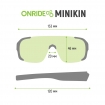 Окуляри ONRIDE Minikin з лінзою димчаста кат 3 (17%), оправа PC чорна