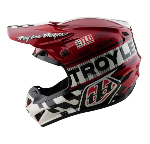 Мото шолом TLD GP PRO HELMET; FIFTY-50 [WHITE / RED] L