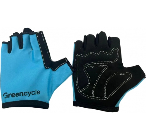 Рукавички Green Cycle Grid без пальців XS-S блакитні