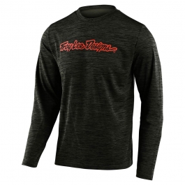 Джерсі TLD Flowline L/S Jersey [Signature Heather Green/Tangerine] M