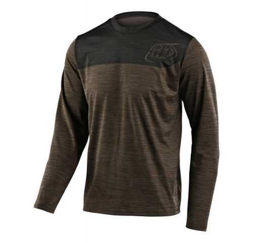 Джерсі TLD Flowline L/S Jersey [Shield Heather Walnut/Charcoal] XL