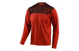 Джерсі TLD Flowline L/S Jersey [Shield Heather Tangerine/Dark Slate] M