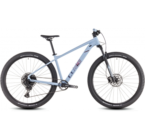 Велосипед 27.5" Cube Attention SLX pigeonblue´n´rubyred S 2025