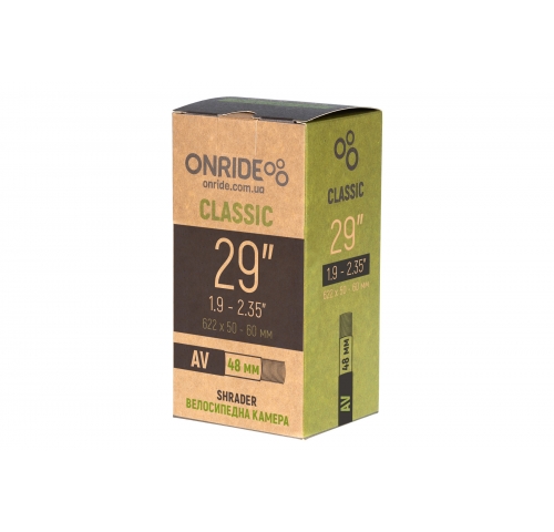Камера ONRIDE Classic 29"x1.9-2.35" (622x50-60) AV 48 Камера ONRIDE Classic 29"x1.9-2.35" (622x50-60) AV 48