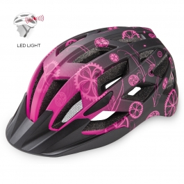 Шолом R2 Lumen junior колір рожевий, чорний матовий розмір S: 52-56 см Шолом R2 Lumen junior колір рожевий, чорний матовий розмір S: 52-56 см