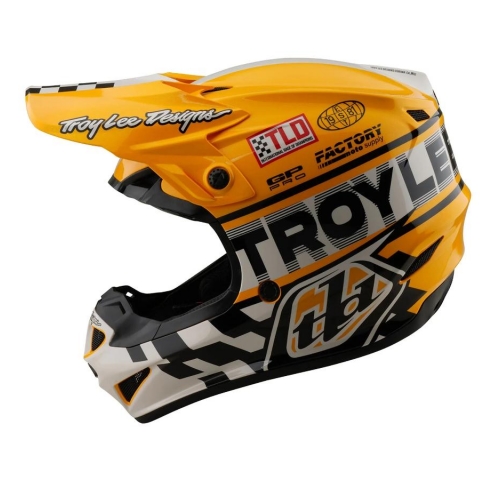Мото шолом TLD GP PRO HELMET; FIFTY-50 [WHITE / GOLD] L