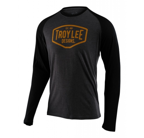 Футболка TLD Motor Oil L/S Raglan (char/blk) розмір M