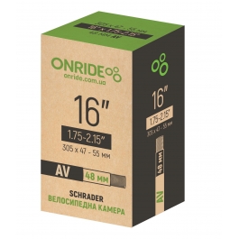 Камера ONRIDE Classic 16"x1.75-2.15" (305-47/55) AV 48 Камера ONRIDE Classic 16"x1.75-2.15" (305-47/55) AV 48