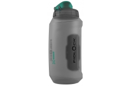 Фляга з конектором та базою FIDLOCK TWIST antibacterial bottle 750., прозорий / зелений