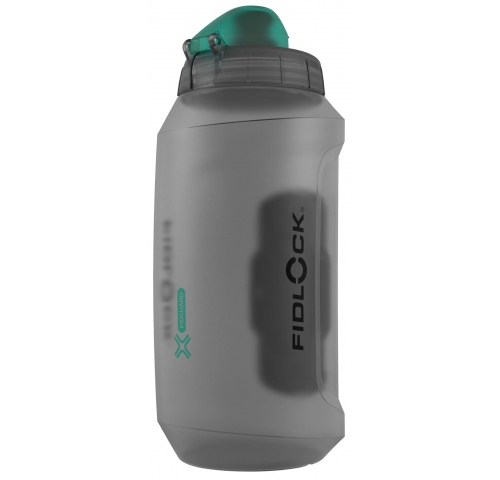 Фляга з конектором та базою FIDLOCK TWIST antibacterial bottle 750., прозорий / зелений