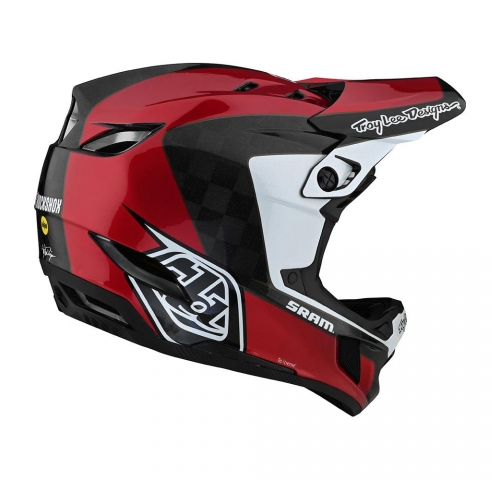 Вело шолом фуллфейс TLD D4 Mips Carbon, [CORSA SRAM RED] M