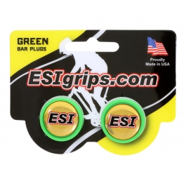 Заглушки керма ESI Bar Plug Green, зелені