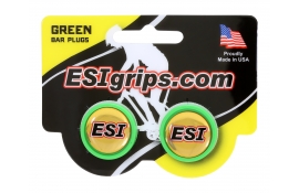 Заглушки керма ESI Bar Plug Green, зелені