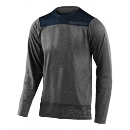 Джерсі TLD Skyline L/S Jersey [London Gray Heather/Navy] розмір M