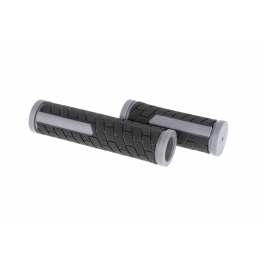 Ручки руля ONRIDE Tile, 130/92 мм, чорний/сірий