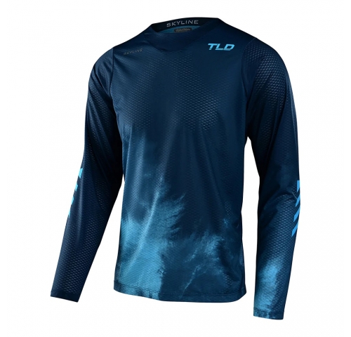 Джерсі TLD SKYLINE AIR LS JERSEY [FADES DARK SLATE BLUE] S