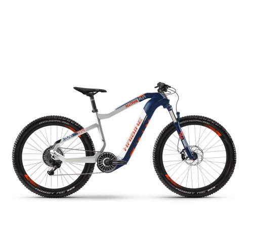 Электровелосипед Haibike Flyon XDURO AllTrail 5.0 i630Wh 11 s. NX 19 HB 27.5", рама M, сине-бело-ора