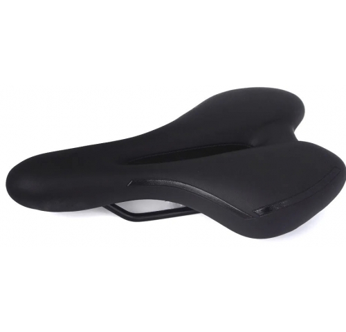 Сідло Green Cycle GCS-2605, 280мм x 160мм, сталеві рейли, чорне