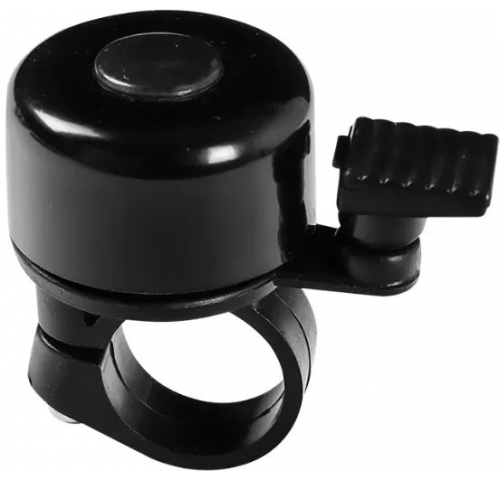 Дзвінок Green Cycle GBL-607, алюміній, діаметр 32 мм, чорний