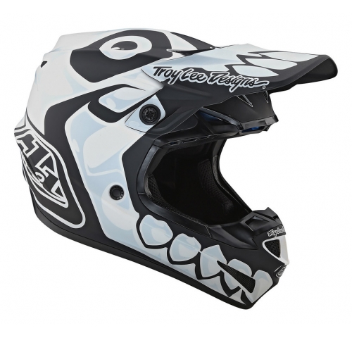 Мотошолом TLD SE4 POLYACRYLITE [SKULLY WHITE] L
