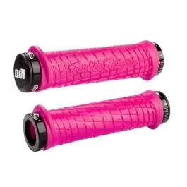 Гріпси ODI Troy Lee Designs Signature MTB Lock On Bonus Pack Pink w/ Black Clamps Гріпси ODI Troy Lee Designs Signature MTB Lock On Bonus Pack Pink w/ Black Clamps