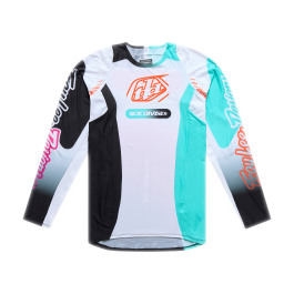 Мото джерсі TLD SE PRO JERSEY; SEVER [WHITE / TEAL] XXL