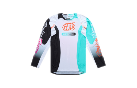Мото джерсі TLD SE PRO JERSEY; SEVER [WHITE / TEAL] XXL